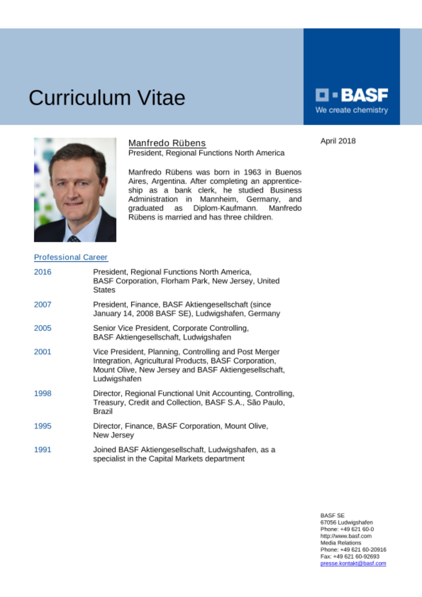Curriculum Vitae - Rübens